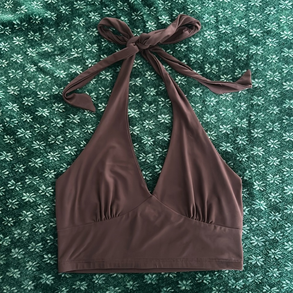 RSQ Womens Solid Halter Top